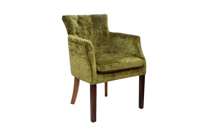 Кресло велюровое темно-зеленое - купить Интерьерные кресла по цене 22600.0