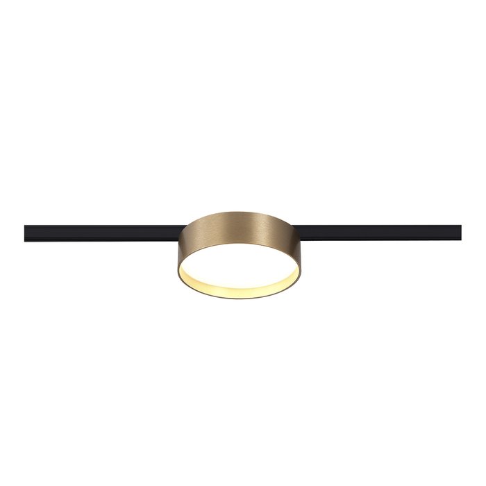 Магнитный трековый светильник Латунь LED 1*12W 3000K 500Lm Ra>80 100° IP20 D113xH34 24V SUPER5 Магнитный трековый светильник Латунь LED 1*12W 3000K 500Lm Ra>80 100° IP20 D113xH34 24V SUPER5