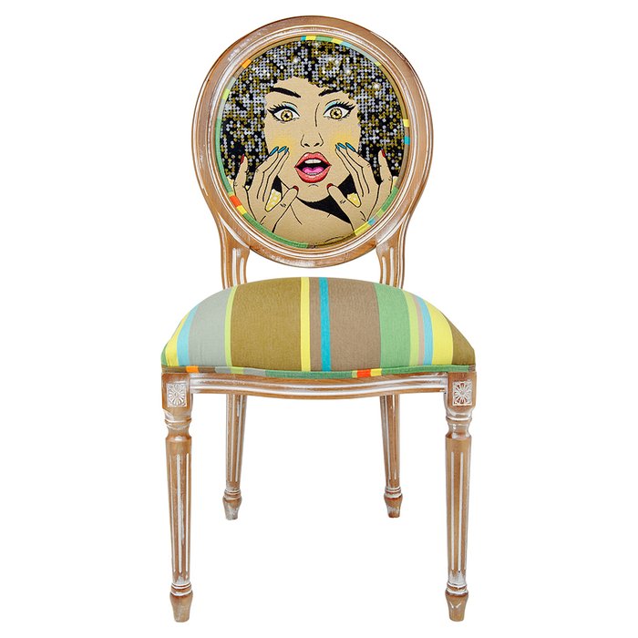 Стул Рианна бежевого цвета  - купить Обеденные стулья по цене 32000.0