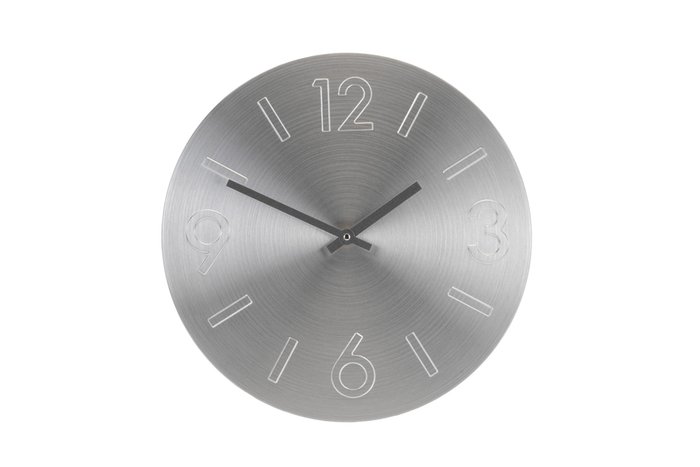 Часы настенные серебряного цвета