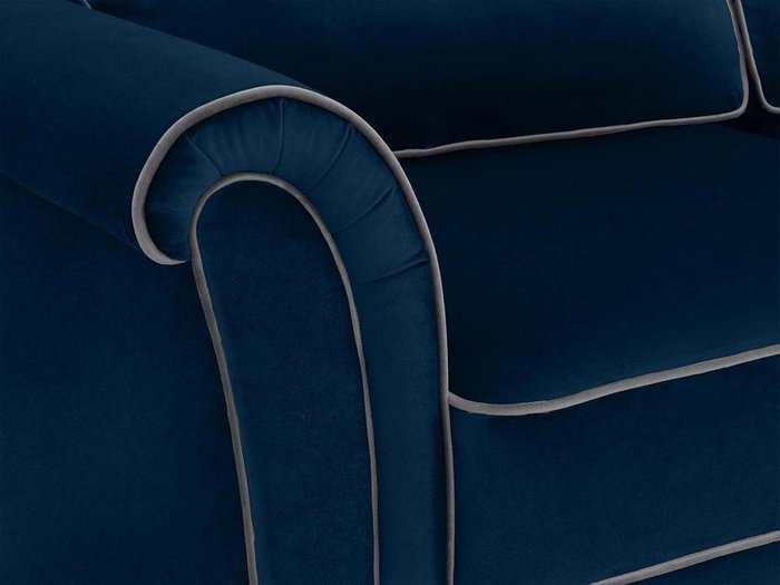 Диван трехместный Sydney синего цвета - лучшие Прямые диваны в INMYROOM
