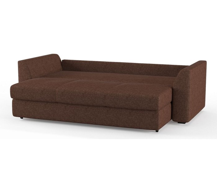 Диван-кровать Ла-Рошель темно-коричневого цвета - лучшие Прямые диваны в INMYROOM