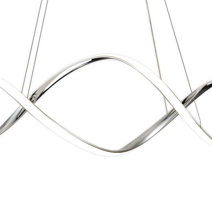 Подвесной светильник KNOT 10236/1LED Chrome (силикон, цвет белый) - лучшие Подвесные светильники в INMYROOM Подвесной светильник KNOT 10236/1LED Chrome (силикон, цвет белый) - лучшие Подвесные светильники в INMYROOM