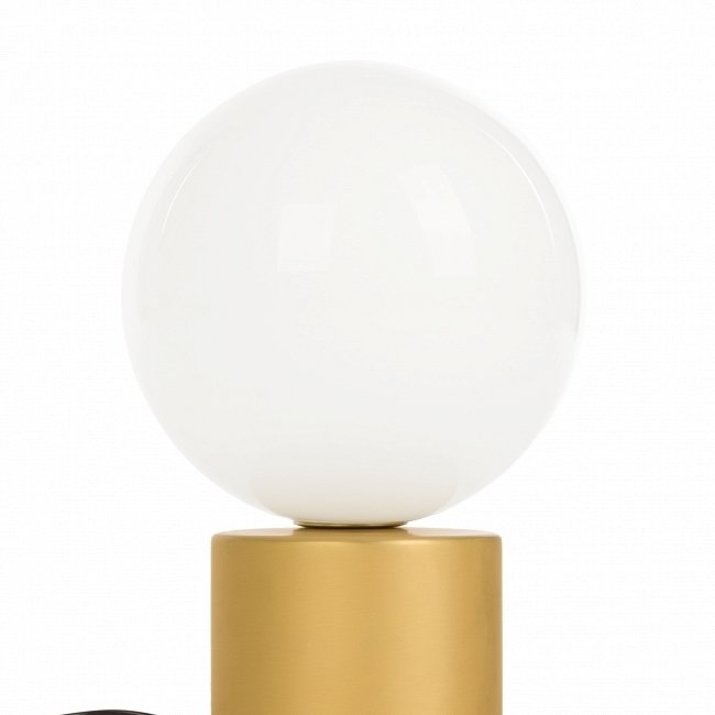 Настольный светильник Round Cricket с белым плафоном  - лучшие Настольные лампы в INMYROOM
