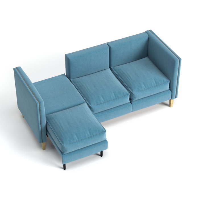 Диван-кровать Marta голубого цвета - купить Прямые диваны по цене 163117.0