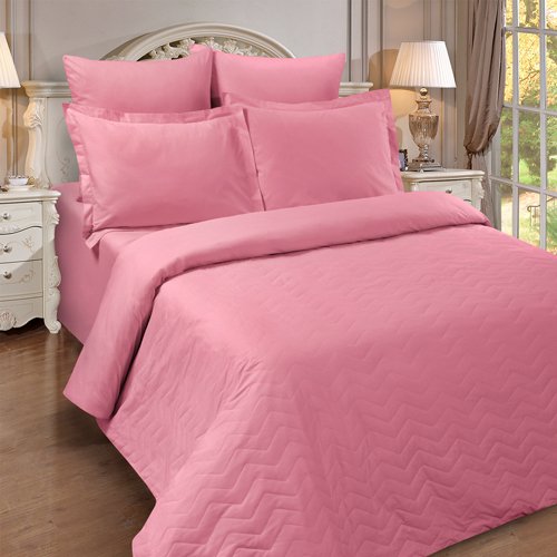 Пододеяльник 'Цвет эмоций' 240х210 стеганый на молнии Зима-лето, поплин, 100% хлопок, пл. 110 гр./кв. м., 'Роза' - купить Пододеяльники по цене 4888