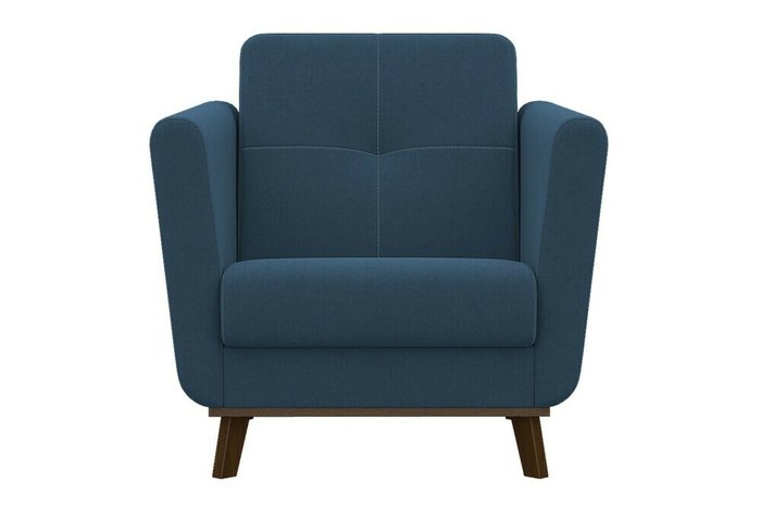 Кресло мягкое Лео синего цвета - купить Интерьерные кресла по цене 17924.0