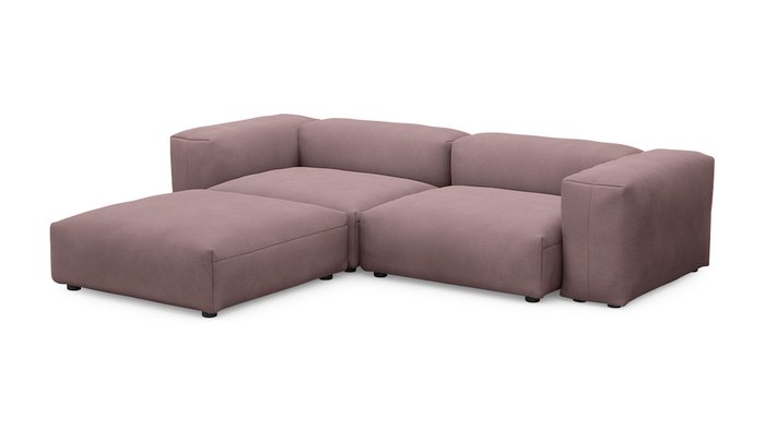 Угловой диван Фиджи темно-розового цвета - купить Угловые диваны по цене 76500.0