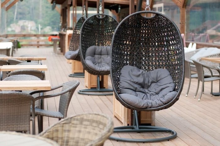 Подвесное кресло Тенерифе темно-коричневого цвета - лучшие Подвесные кресла в INMYROOM