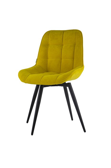 Стул поворотный Elis cross conus желтого цвета - купить Обеденные стулья по цене 9616.0