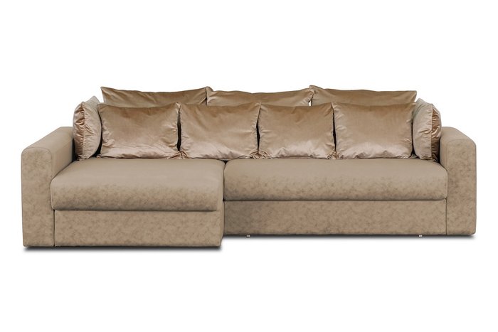 Угловой диван-кровать Мэдисон Черри темно-бежевого цвета