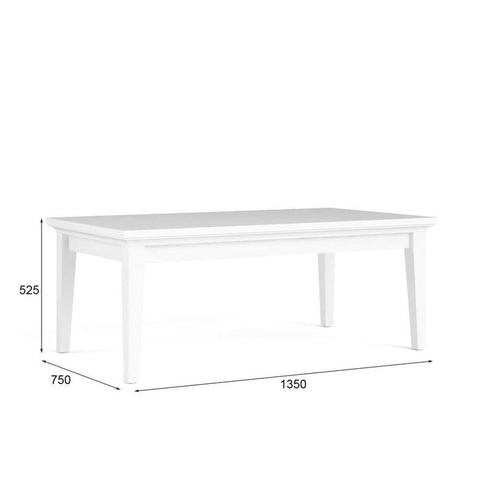 Журнальный столик Paris белого цвета - купить Кофейные столики по цене 16554.0