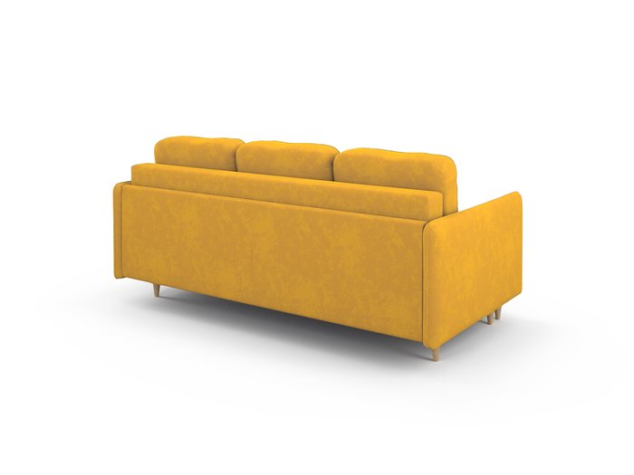 Диван-кровать Санваль желтого цвета - купить Прямые диваны по цене 88000.0