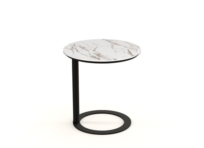 Кофейный столик Vissor М бело-черного цвета - купить Кофейные столики по цене 42407.0