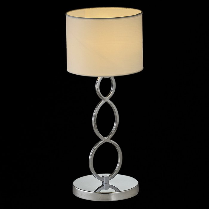 Настольная лампа IL0340-1T-17 CR (ткань, цвет белый) - купить Настольные лампы по цене 5350.0