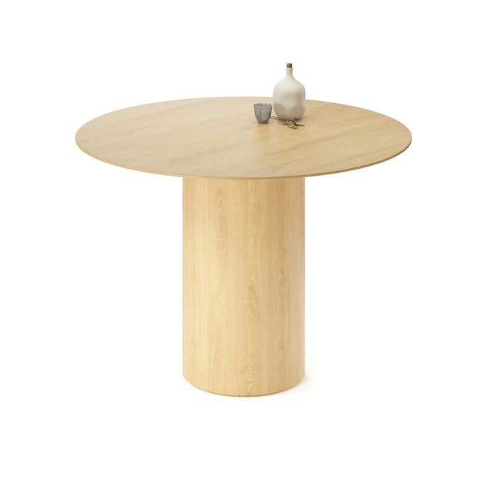 Обеденный стол круглый Вуррен бежевого цвета - купить Обеденные столы по цене 81029.0
