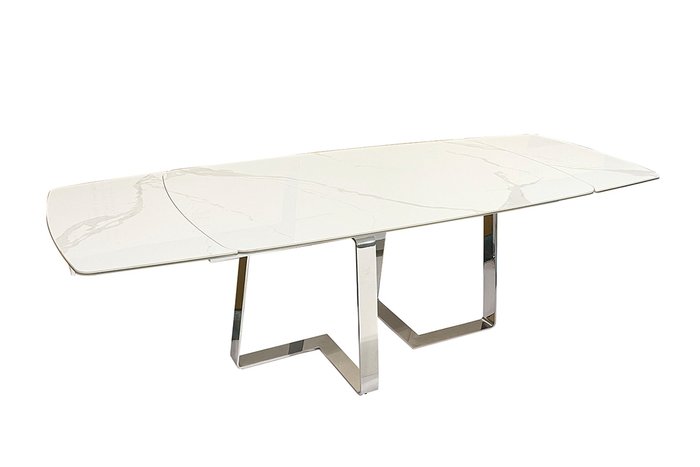 Раздвижной обеденный стол белого цвета - купить Обеденные столы по цене 151200.0