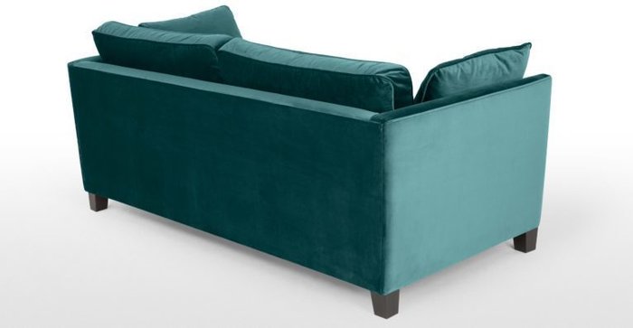 Трехместный раскладной диван Wolsly бирюзовый - купить Прямые диваны по цене 78400.0
