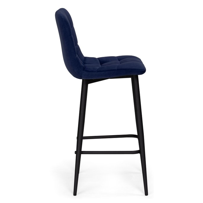 Полубарный стул Чилли К темно-синего цвета - лучшие Барные стулья в INMYROOM
