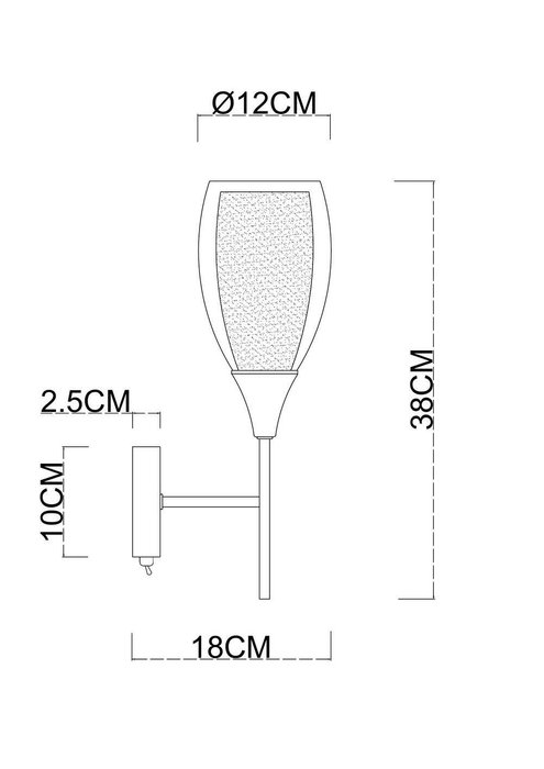 Бра Arte Lamp BARRY A7951AP-1CC - лучшие Бра и настенные светильники в INMYROOM