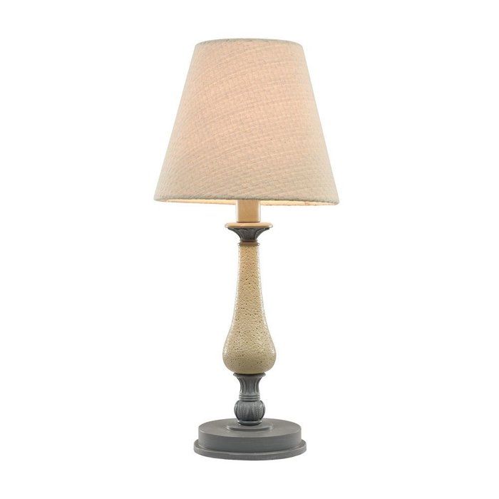 Настольная лампа Rebecca с бежевым абажуром  - купить Настольные лампы по цене 3990.0
