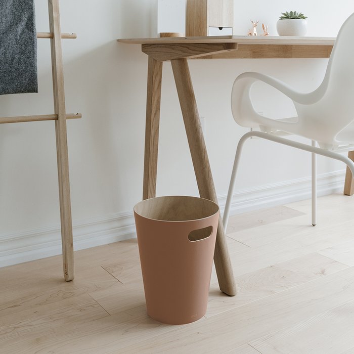 Корзина для мусора woodrow, 7,5 л, коричневая - купить Аксессуары для кухни по цене 4390.0