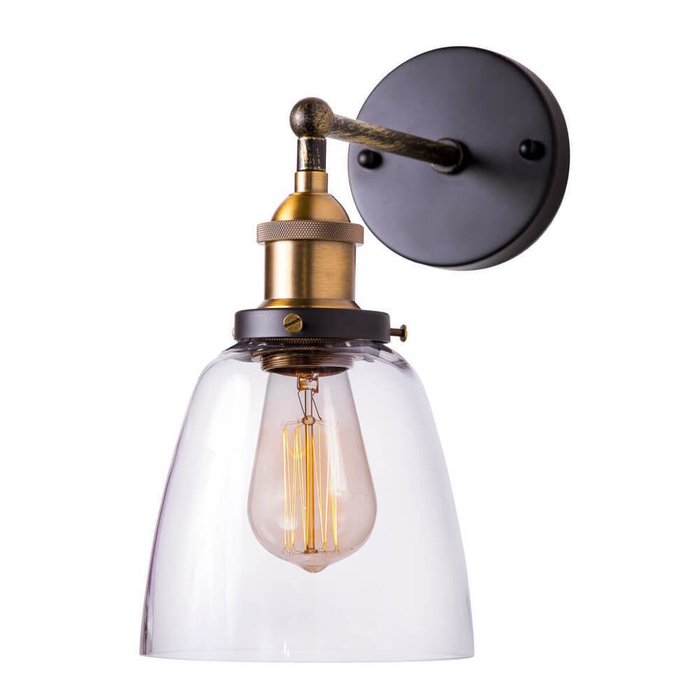 Бра Factory filament Loft1122W (стекло, цвет прозрачный) - купить Бра и настенные светильники по цене 4680