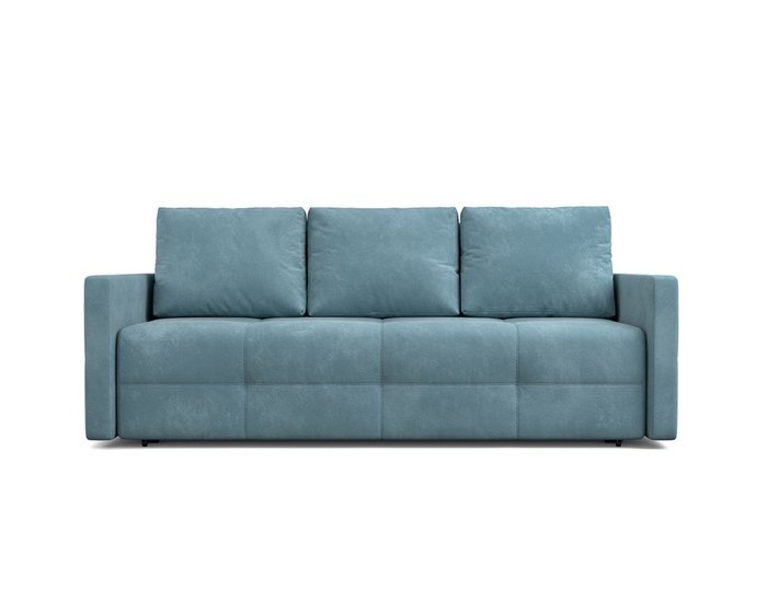 Прямой диван-кровать Марсель 2 голубого цвета - купить Прямые диваны по цене 37690.0