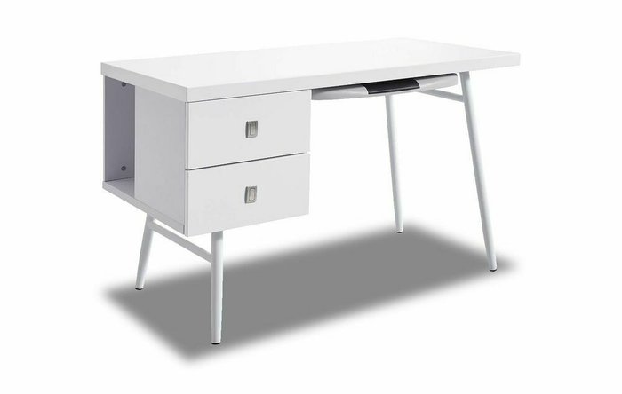 Стол письменный Academia белого цвета - лучшие Письменные столы в INMYROOM