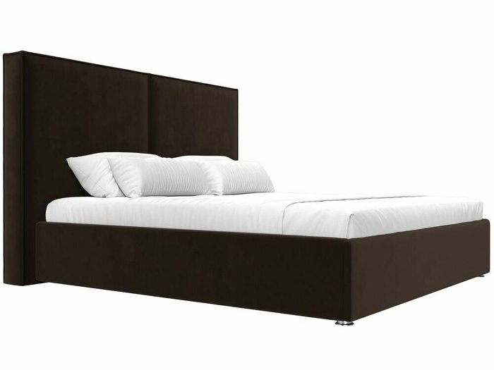 Кровать Аура 180х200 темно-коричневого цвета с подъемным механизмом - лучшие Кровати для спальни в INMYROOM