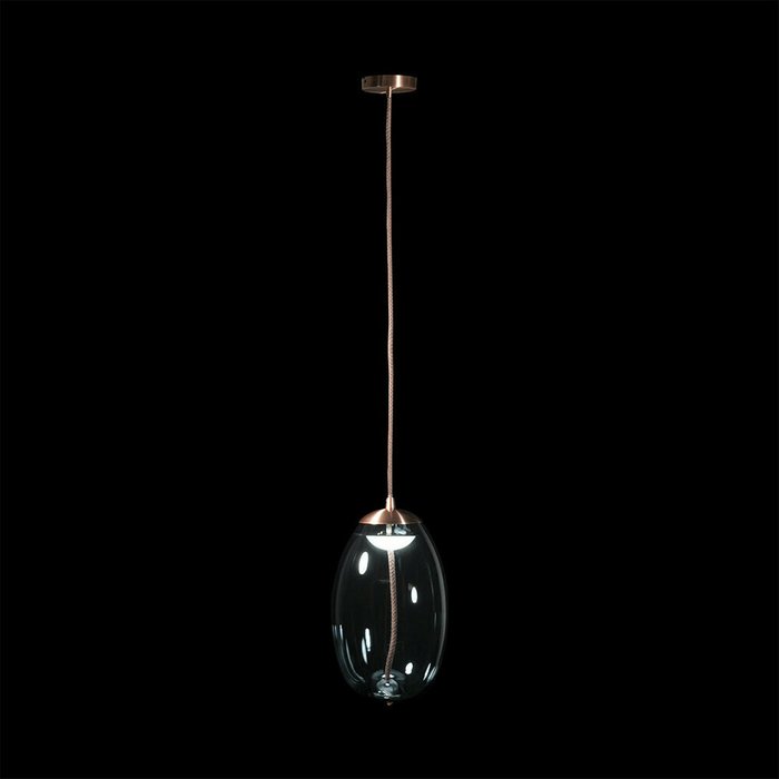 Подвесной светодиодный светильник Knot с плафоном голубого цвета - лучшие Подвесные светильники в INMYROOM