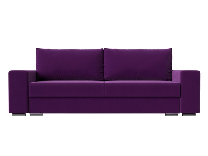 Прямой диван-кровать Дрезден фиолетового цвета - купить Прямые диваны по цене 54999.0