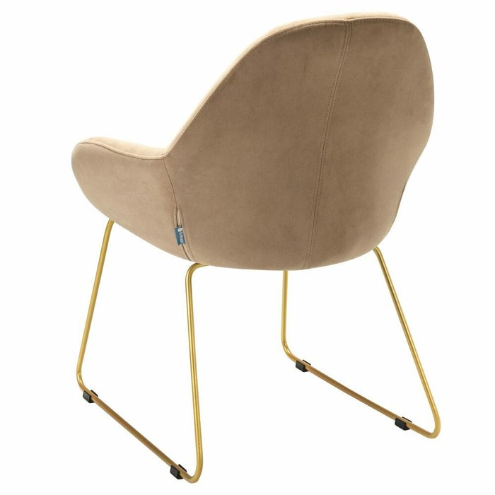 Стул-кресло Kent Diag бежевого цвета - лучшие Обеденные стулья в INMYROOM
