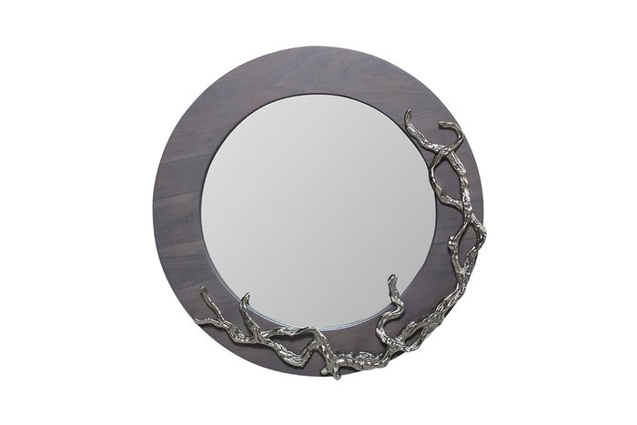 Настенное зеркало Лес круглой формы 