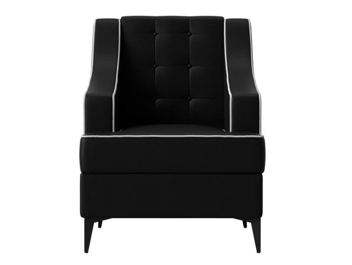 Кресло Марк черного цвета (экокожа) - купить Интерьерные кресла по цене 25999.0