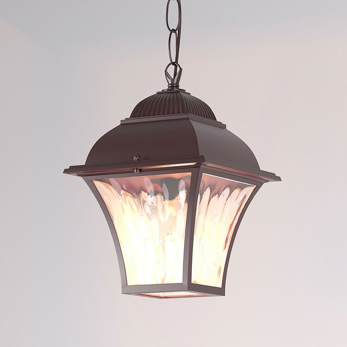 Уличный подвесной светильник Apus H коричневого цвета  - купить Подвесные уличные светильники по цене 2640.0