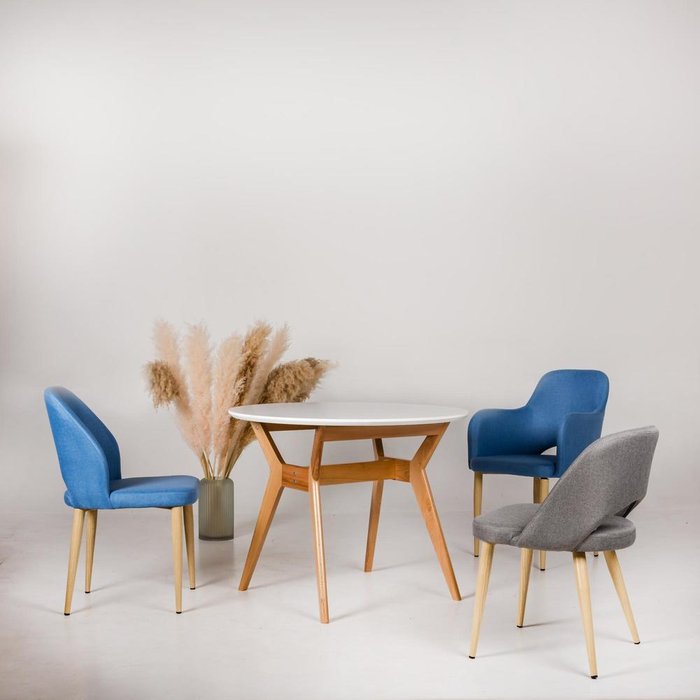 Стул Ledger сине-коричневого цвета - купить Обеденные стулья по цене 11990.0