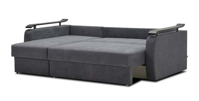 Угловой диван-кровать Мекс серого цвета - лучшие Угловые диваны в INMYROOM