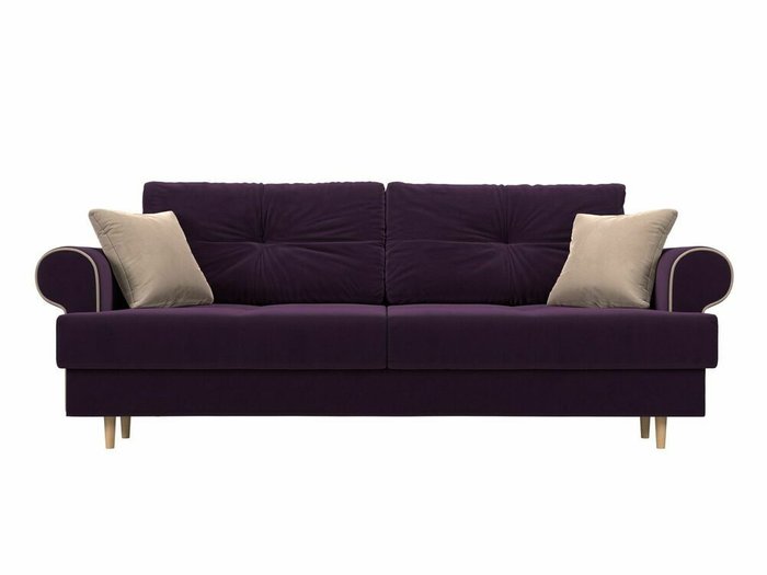 Прямой диван-кровать Сплин фиолетового цвета - купить Прямые диваны по цене 46999.0