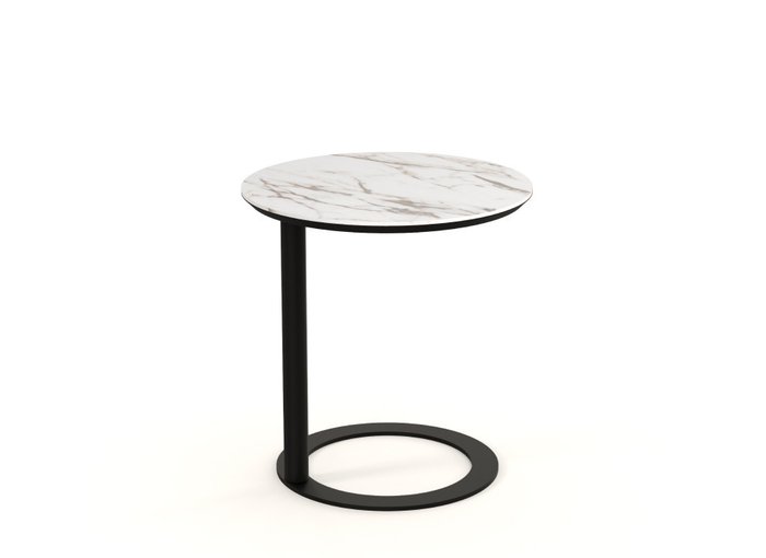 Кофейный столик Vissor М бело-черного цвета