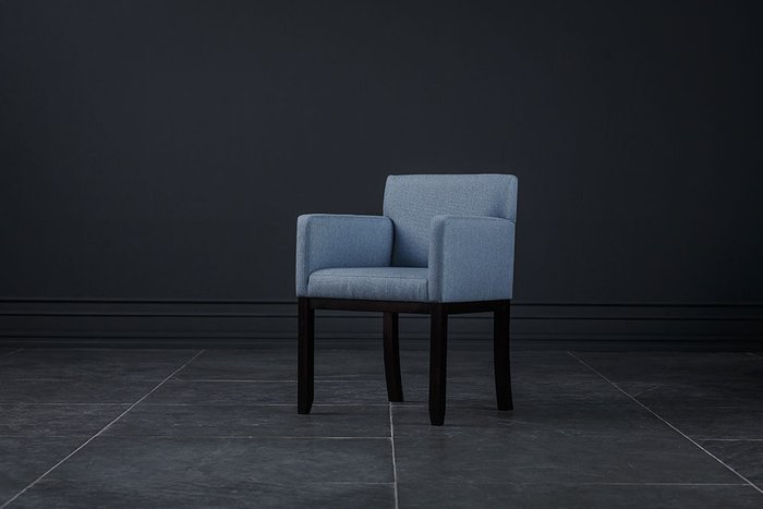 стул с мягкой обивкой голубой - купить Обеденные стулья по цене 25800.0