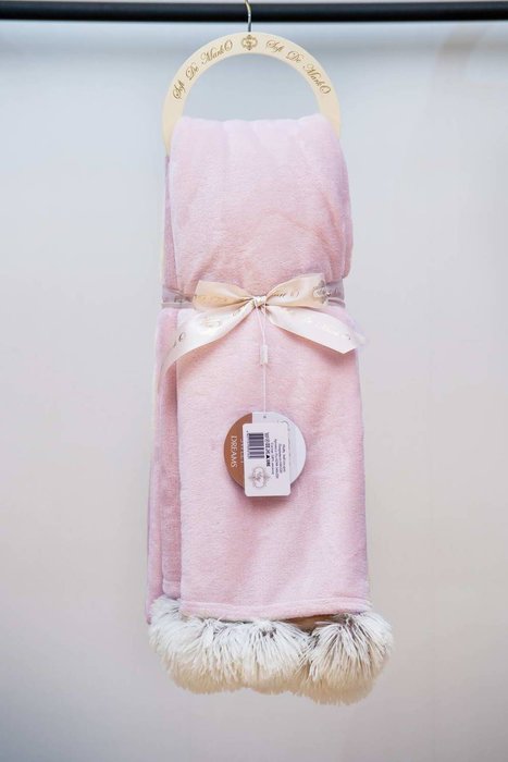 Плед Fluffy ball 220х240 розового цвета - купить Пледы по цене 6250.0 Плед Fluffy ball 220х240 розового цвета - купить Пледы по цене 6250.0