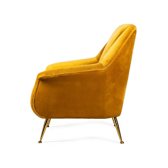 Кресло Caledonian желтого цвета - лучшие Интерьерные кресла в INMYROOM