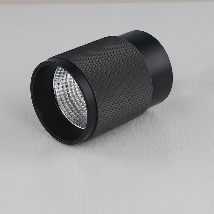 Светильник накладной iLEDEX Delta 1955-10W-3000K-36 BK+GRP - лучшие Накладные споты в INMYROOM