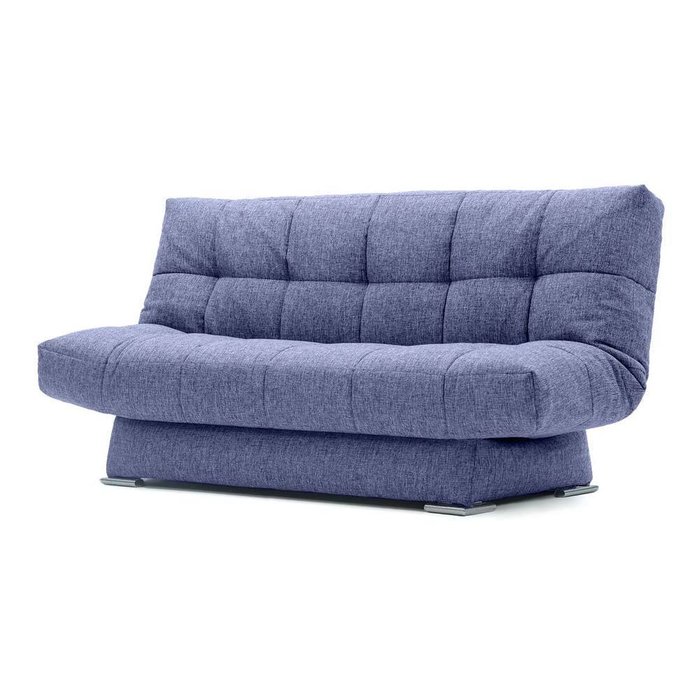 Диван-кровать Арбат рогожка синего цвета - купить Прямые диваны по цене 20990.0
