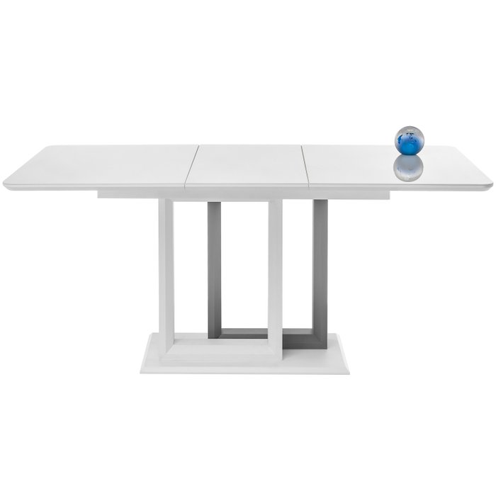 Стол обеденный раскладной Санса белого цвета - лучшие Обеденные столы в INMYROOM