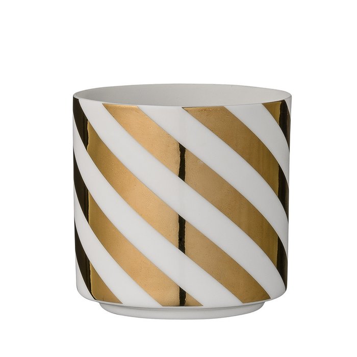 Подсвечник Gold strips из фарфора Подсвечник Gold strips из фарфора