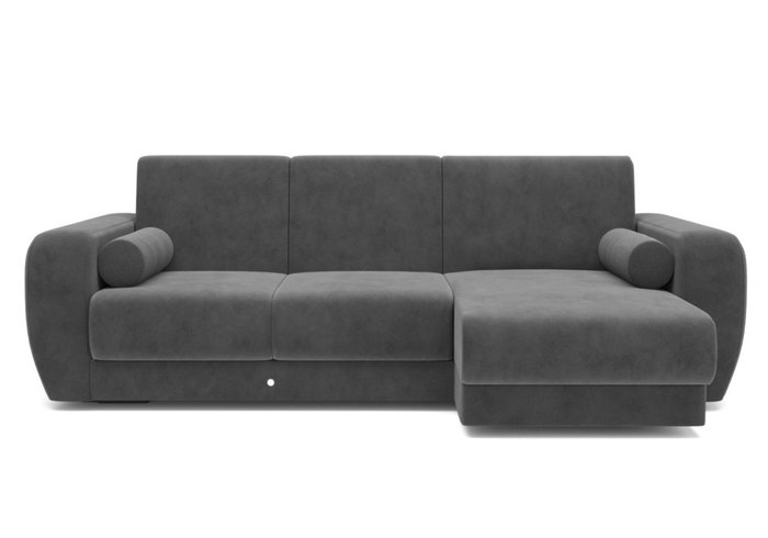 Угловой диван-кровать серого цвета