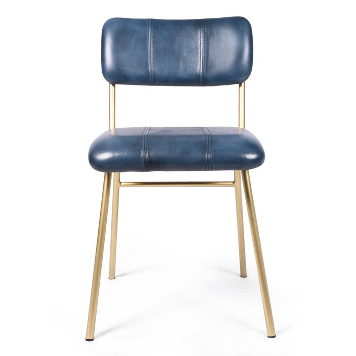 Набор из двух стульев Анупама синего цвета - лучшие Обеденные стулья в INMYROOM