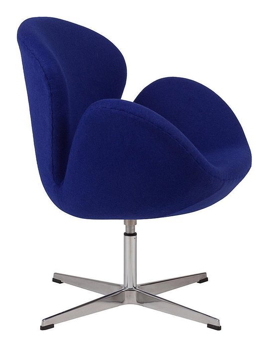 Кресло Swan Chair синего цвета - лучшие Интерьерные кресла в INMYROOM